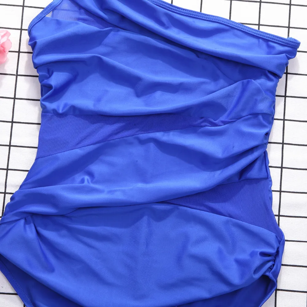 

Large Size 4xl Sexy Women One Piece Swimsuit Mesh Bikinis Monokini Push-up Swimwear Bathing Suit Swimming Suits Beach Wear