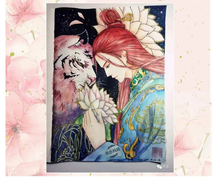

103 page XianXia painted coloring art book coloring books adult Chinese sketch line ancient beauty pencil drawing books