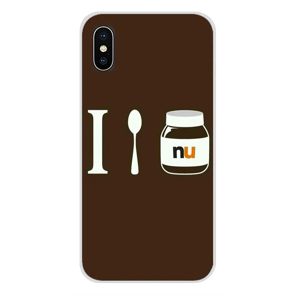 Transparent Soft Case Chocolate Food Tumblr Nutella For Xiaomi Mi4 Mi5 Mi5S Mi6 Mi A1 A2 5X 6X 8 9 Lite SE Pro Max Mix 2 3 2S on - Прозрачный мягкий чехол для смартфона Xiaomi Mi4 Mi5 Mi5S Mi6 Mi A1 A2 5X 6X 8 9 Lite SE Pro Max Mix 2 3 2S с изображением ш
