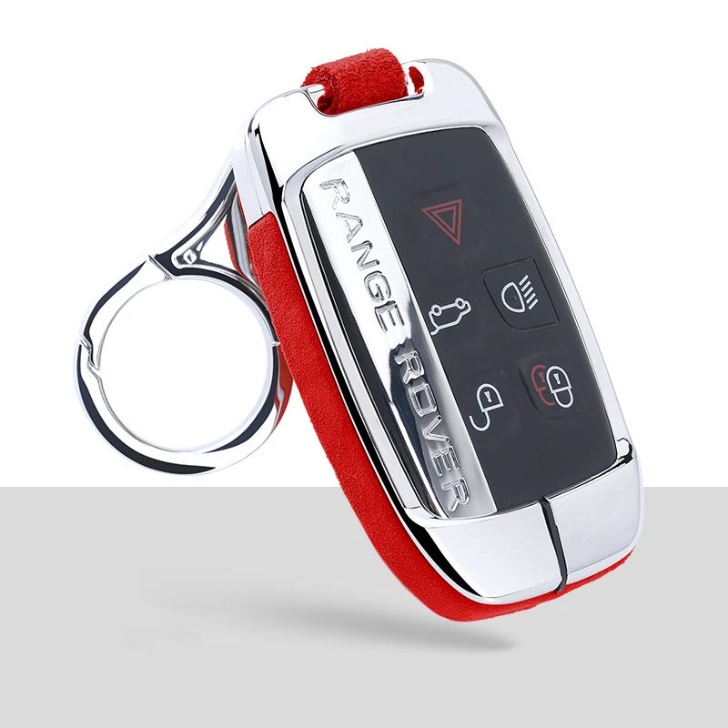 A-red keychain 1 Автомобильный чехол для ключей, брелок для Land Rover A9 Range Rover Sport 4Evoque Freelander2 Discovery5 для Jaguar XEXJXJL XF C-X16 - Название цвета: A-red keychain 1
