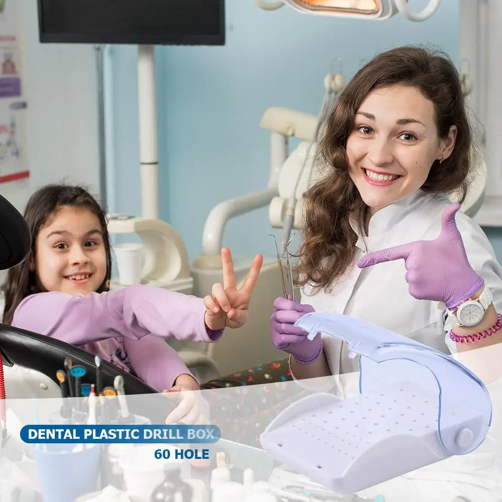 Стоматологическая Пластик Бур коробка 60 инструмент для сверления отверстий