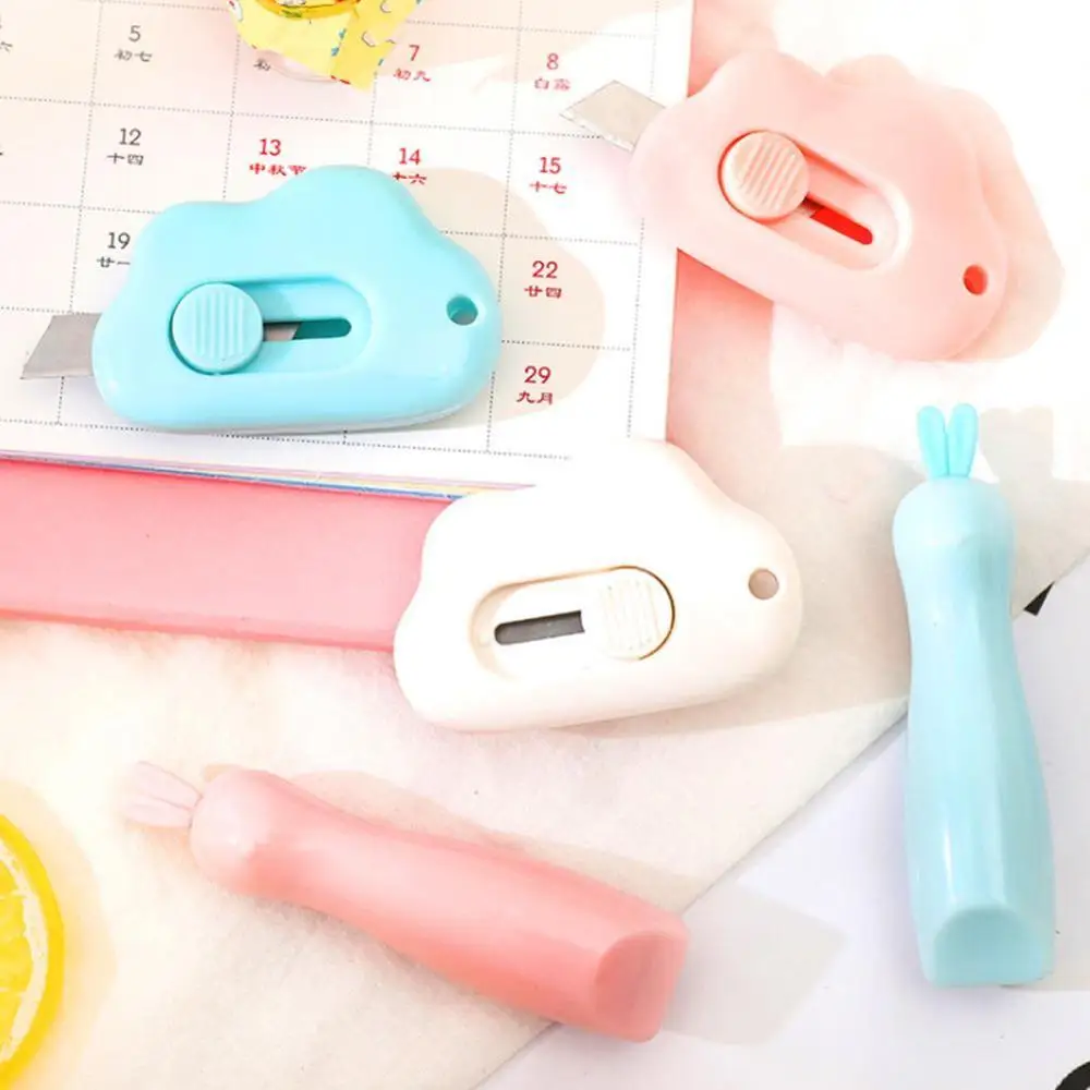 Cute Mini маленький карманный крафт упаковочная коробка конверты универсальный нож