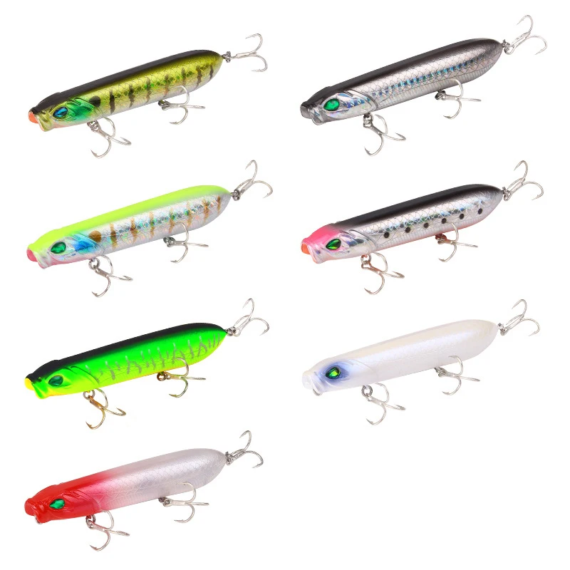 8/10 см 12 5/18g рыболовная наживка Поппер приманка Topwater Пластик искусственный