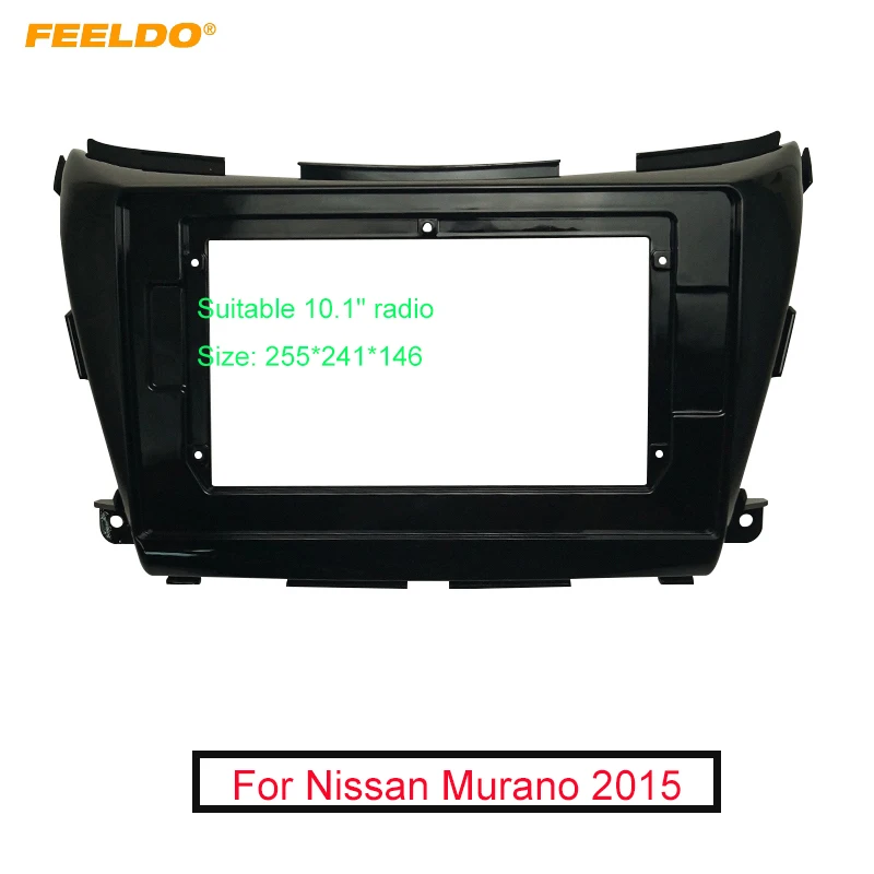 

FEELDO Car Audio 10.1" Big Screen DVD Fascia Frame Adapter For Nissan Murano 2Din Dash Installation Panel Frame Kit
