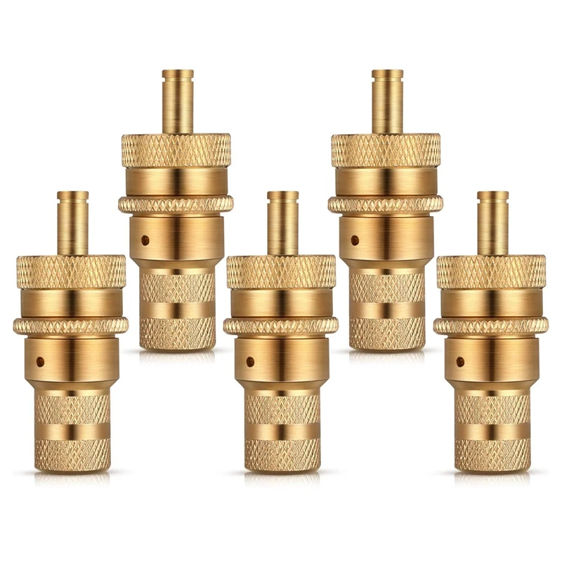 

5 шт. внедорожная латунная машина для вентиляции шин комплект S Автоматический 6-30Psi клапан сброса давления в шинах