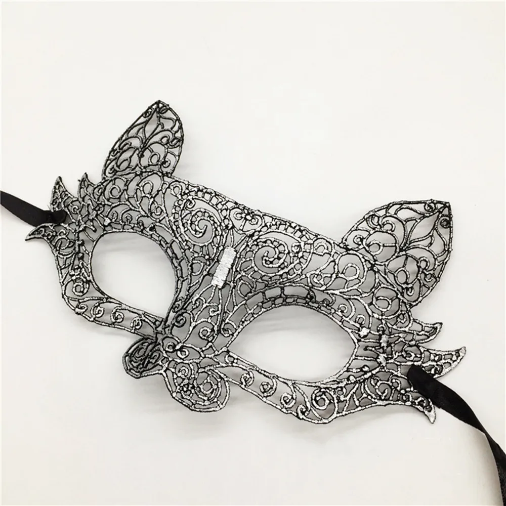 1 шт Черная сексуальная маска для глаз Маскарадная на половину лица мяч Вечерние