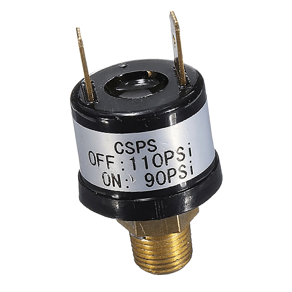 

Высокопроизводительный реле давления воздуха 12 В, номинальное значение 90-110 фунтов на квадратный дюйм, для автомобиля, трубы, поезда, клаксона, компрессора