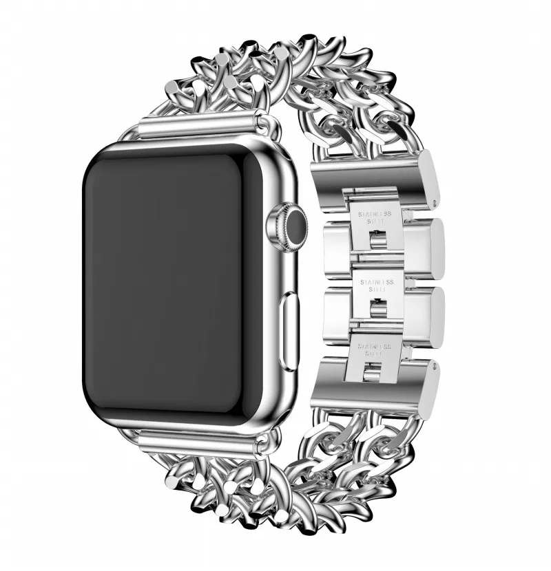 Браслет из нержавеющей стали для Apple Watch Series 4 5 40 мм 44 мм браслет 38 мм 42 мм для iWatch Series 3 2 38 мм 42 мм