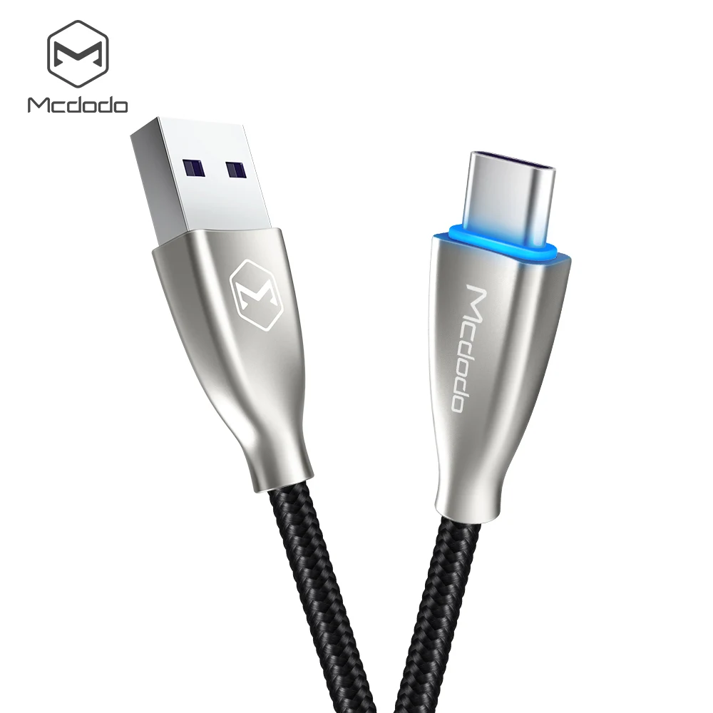 Black Mcdodo usb type-C кабель Spuer Быстрая зарядка 5A для huawei mate 20 P30 P20 Pro USB C зарядное устройство type-C кабель для samsung S10 9 Xiaomi - Цвет: Black