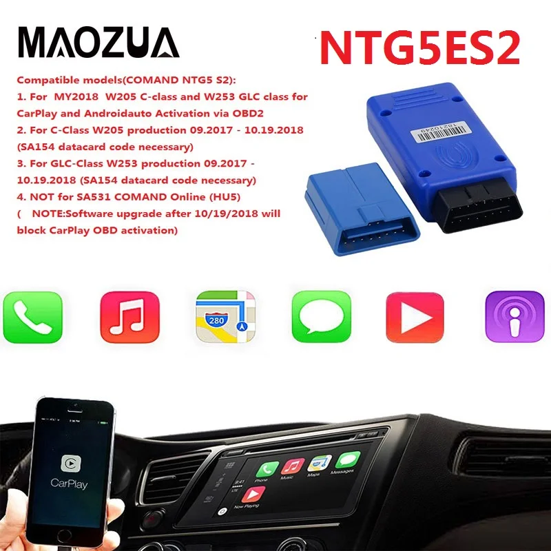 Инструмент NTG5E S2 Ntg5 W205 C W253 GLC NTG5 S1 для автоматической активации Apple CarPlay /Android