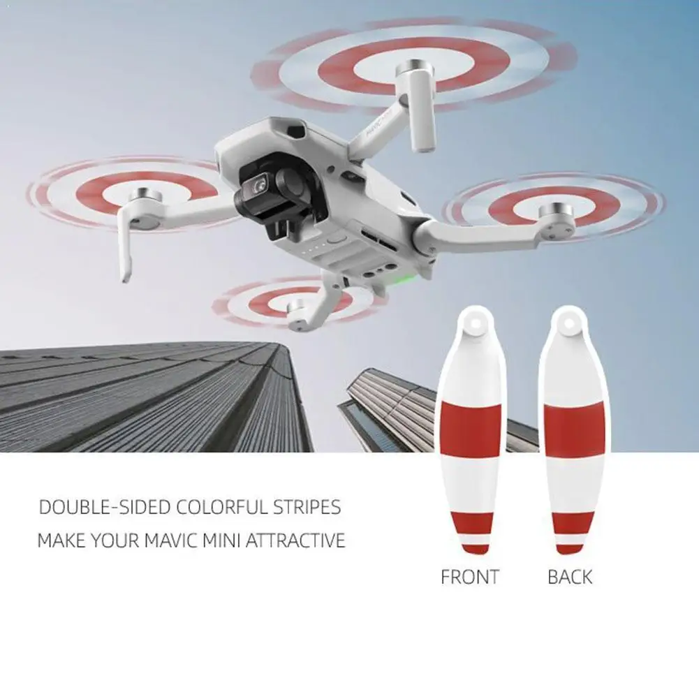 8 шт./компл. карбоновое волокно складной быстросъемный пропеллер RC MAVIC Дрон