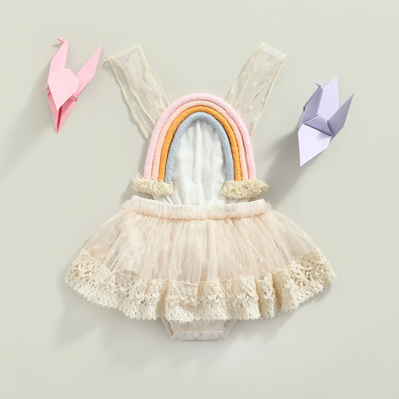 Комбинезон принцессы для новорожденных девочек Радужный комбинезон на 1-й День