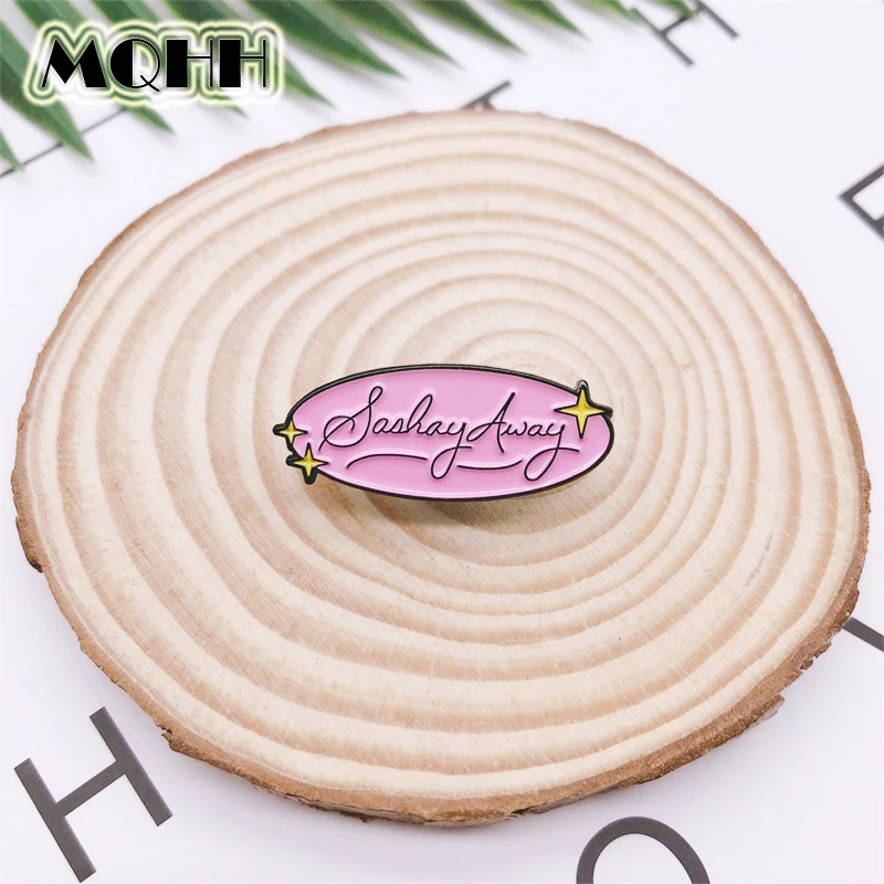 Эмалированная брошь в виде мультяшной Снежной королевы розовый значок из сплава