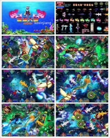 10 people playing fish machine console a set of Mario games fishing machine casino game slot machine Mario games