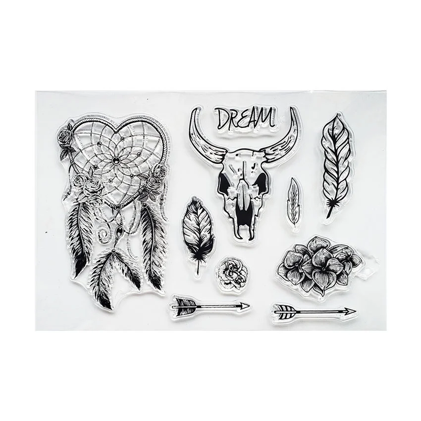 

KLJUYP Dream Clear Stamps Scrapbook Paper Craft Clear stamp scrapbooking06035