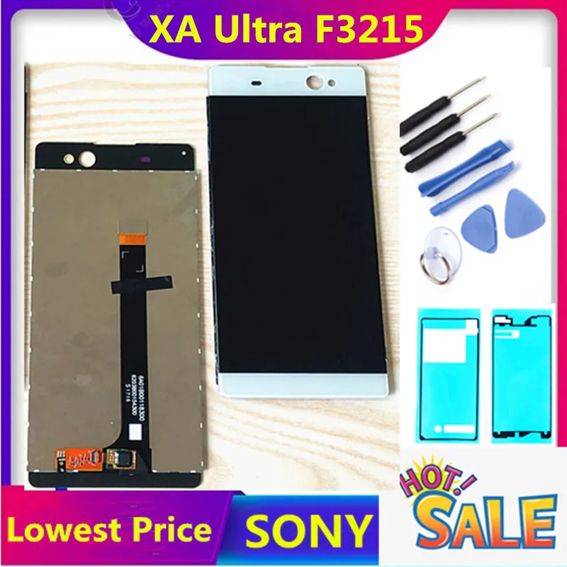 ЖК дисплей HTZF 6 0 дюйма для SONY Xperia C6 XA Ultra сенсорный экран в сборе сменный F3211 F3213 F3212