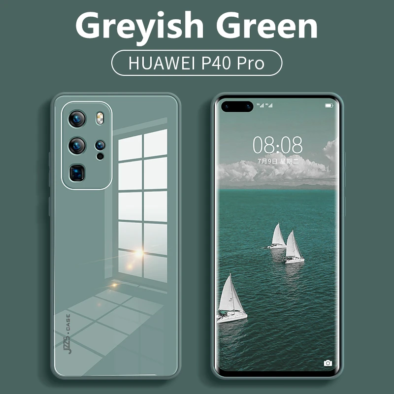 

Original Liquid Tempered Glass Case For Huawei P40 P30 Pro Plus Mate 40 30 Pro Plus Nova 7 8 SE Pro Lens Protection Phone Cover