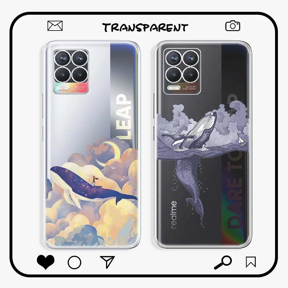 transparent case for realme 8 case oppo realme 8 pro clear phone cover for oppo realme 8 4g soft fashion coque for realme 8 pro free global shipping