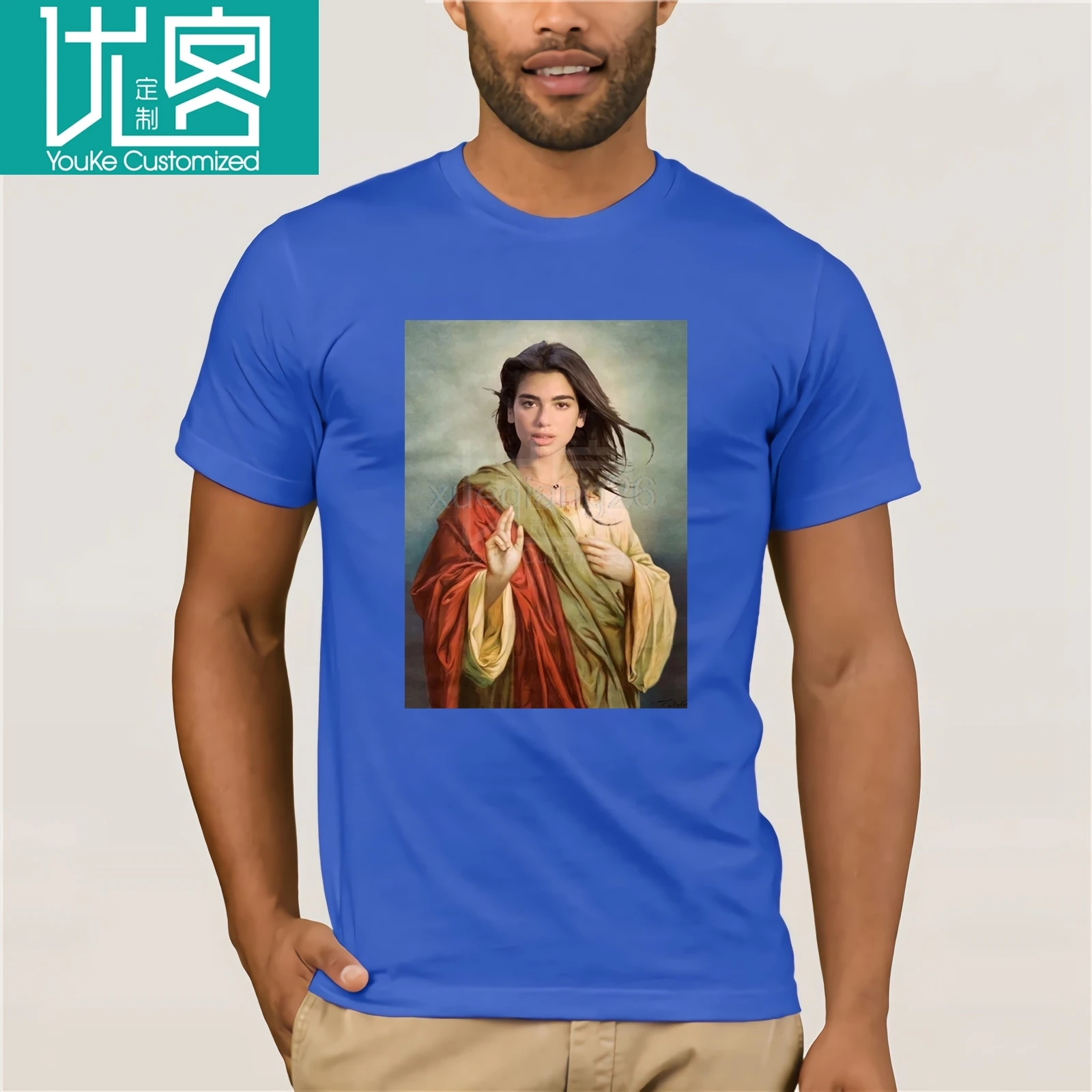 Мужчины-s-DUA-Lipa-Jesus-футболки-черный-shubuzhi-новинка-Футболка-мужчины-бренд-одежда-топ