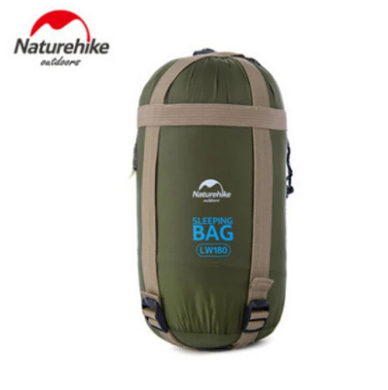 Amy green Naturehike 75x29,5 ''Мини Открытый Сверхлегкий конверт спальный мешок ультра-маленький размер для кемпинга пешего туризма альпинизма NH15S003-D - Цвет: Amy green