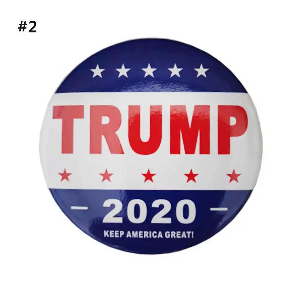 Распродажа 2020 шикарный круглый Дональд Трамп для президента Корейская пирсинг