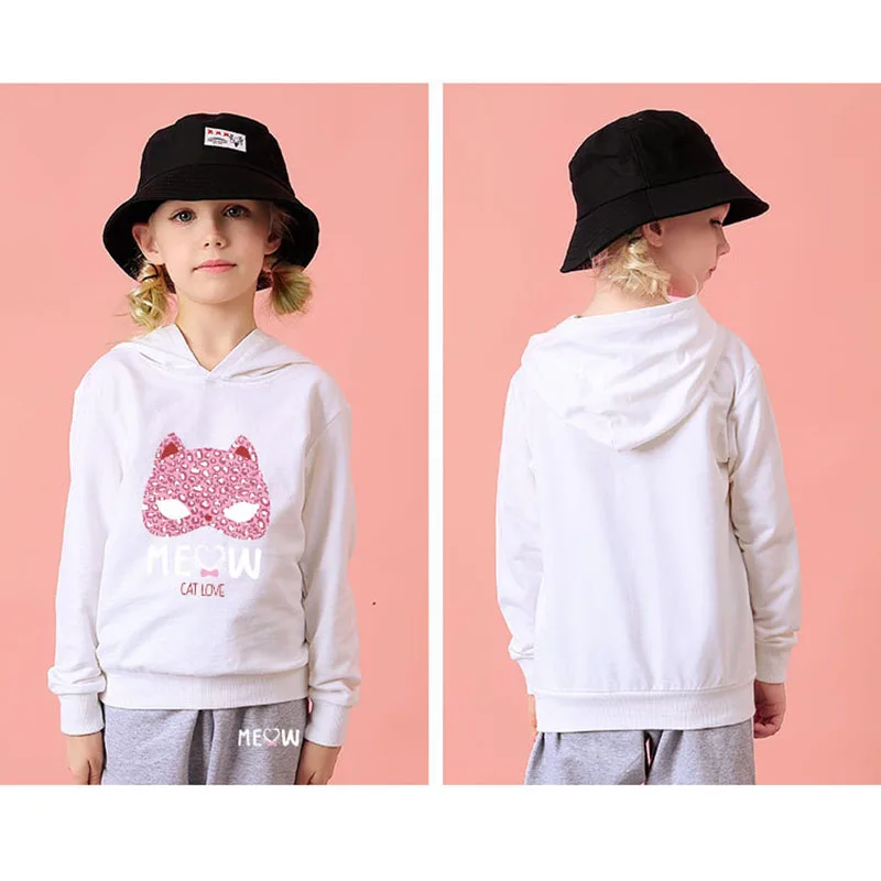 

Girls Cartoon Pattern Hooded Long Sleeve Sweater Trousers 2PCS Suit Kid Baby Pullover Casual Set Children Letter Printed Clothes