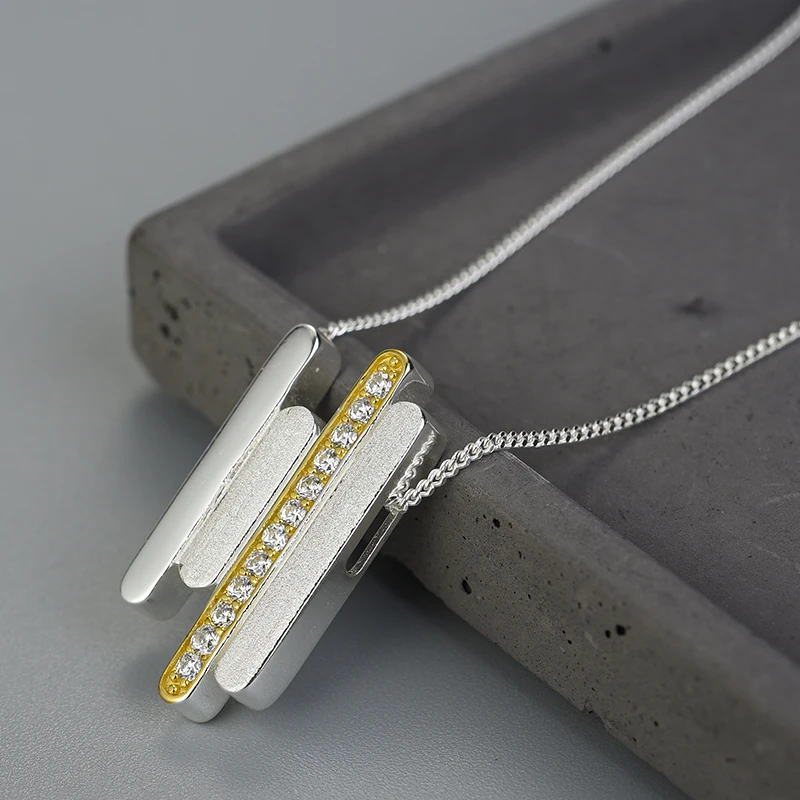 Lotus Fun Moment реального 925 пробы серебро Модные украшения творческий минималистский