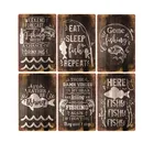 Плакаты с металлической пластиной в стиле ретро, Декоративные плакаты для украшения на улице, 20 х30 см, для фермы, рыбалки, клуба, бара, паба