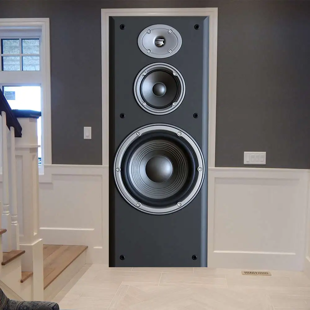 Самоклеящаяся Настенная Наклейка на дверь новые 3D стерео наклейки украшение для