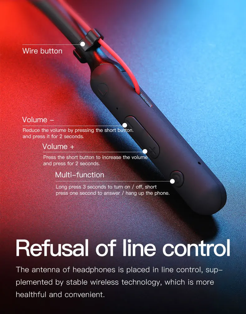 Plextone BX345 Bluetooth беспроводные наушники Шейная гарнитура для iPhone, двойные динамики наушники спортивные наушники для бега с микрофоном гарнитура