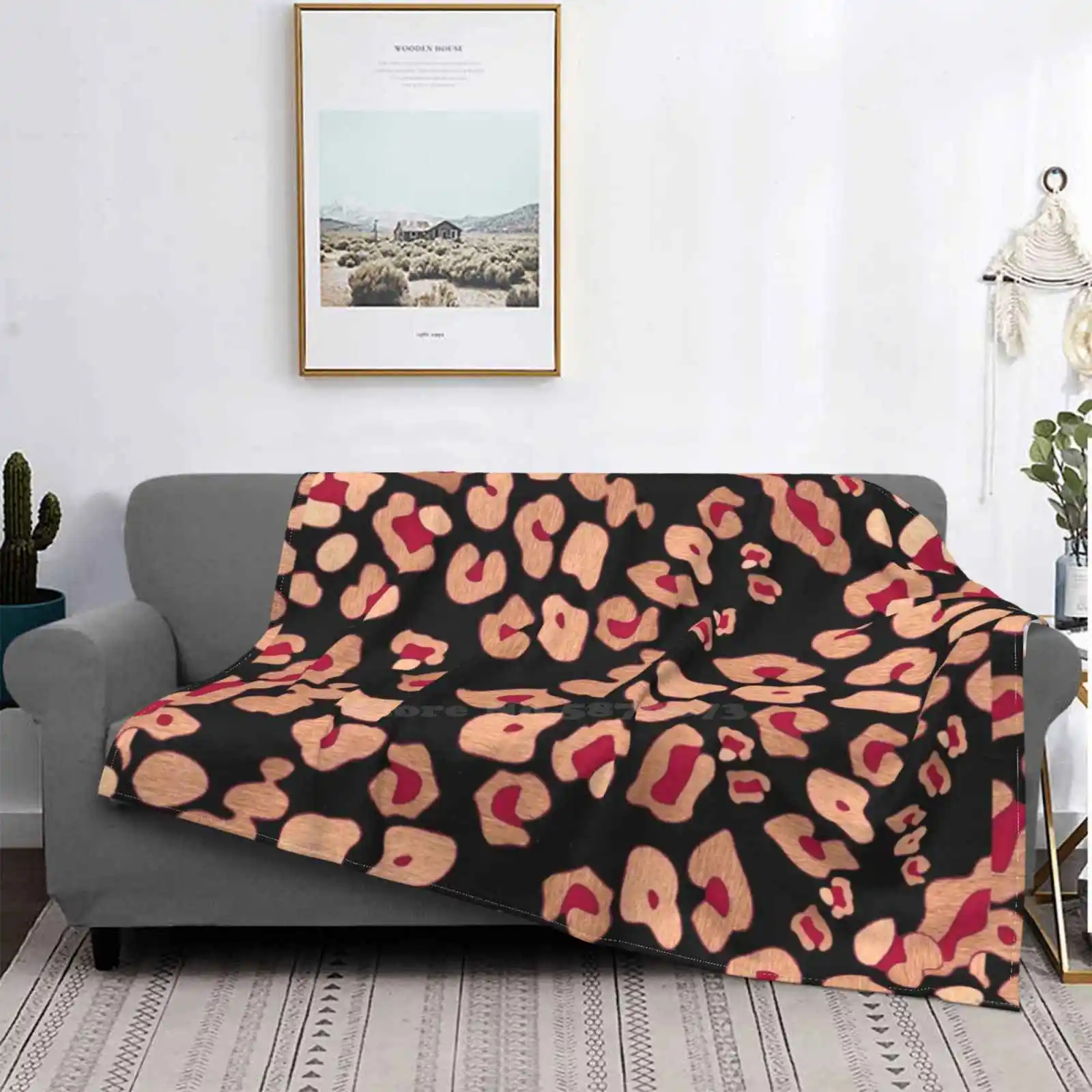 

Manta de franela с высоким качеством и принтом leopardo, manta с принтом leopardo, guepardo, rosa roja и negra, gran o