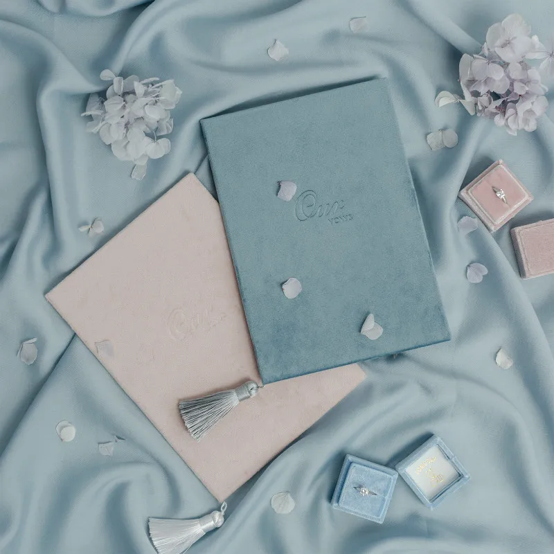 Бархатный Чехол с кистями романтическая свадебная книга Свадебный Ретро подарок