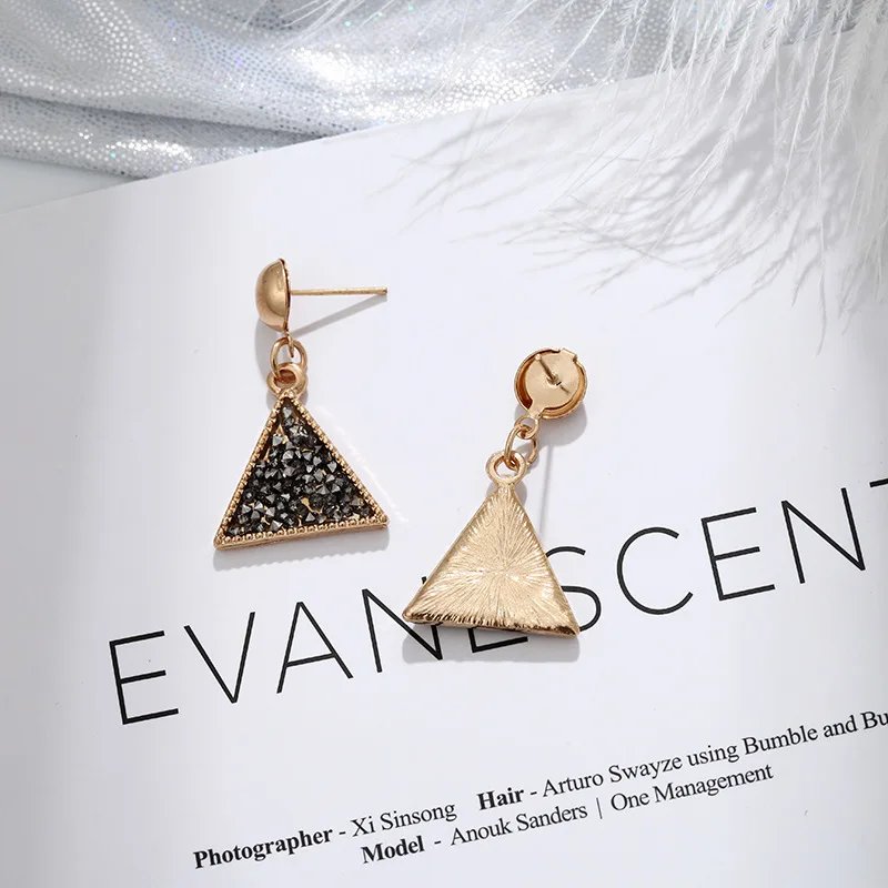 CARTER LISA хит продаж модные геометрические серьги в Корейском стиле черные