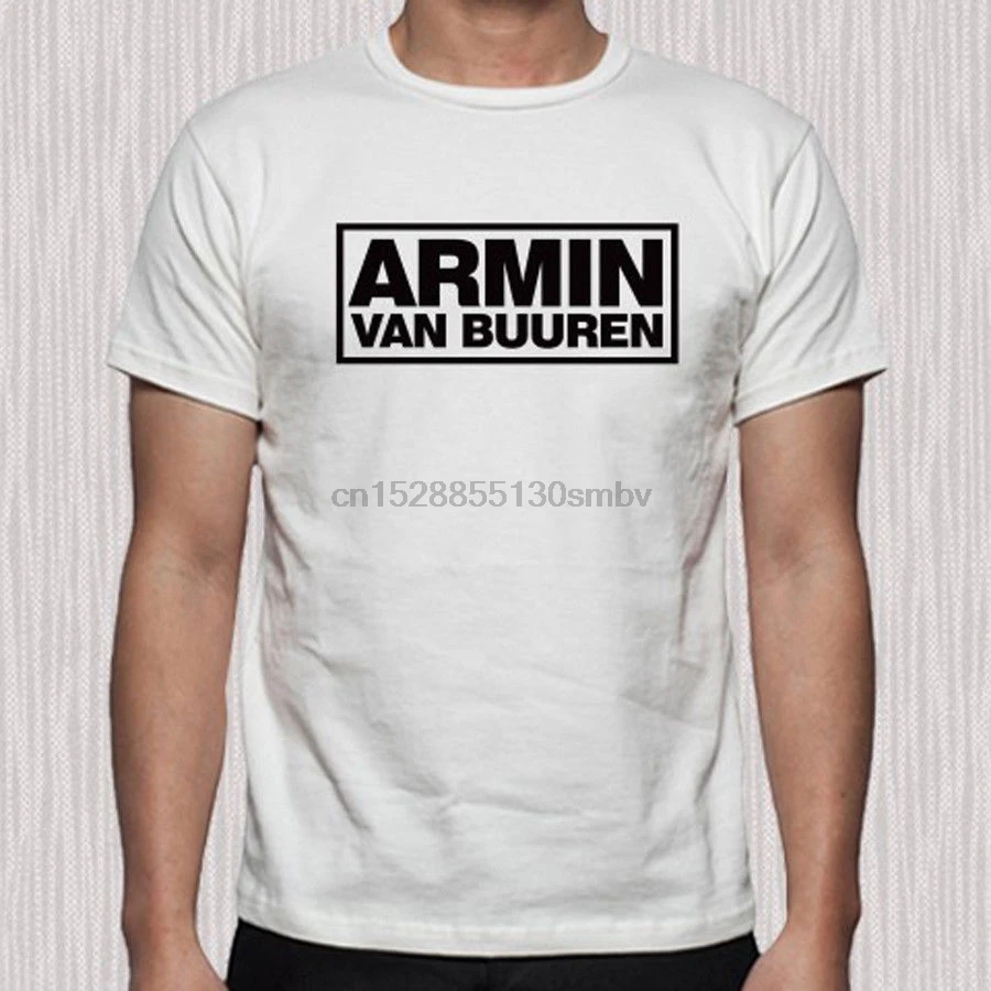 Футболка ARMIN VAN BUUREN мужская с логотипом диска модная тенниска от S до 3XL цвет белый