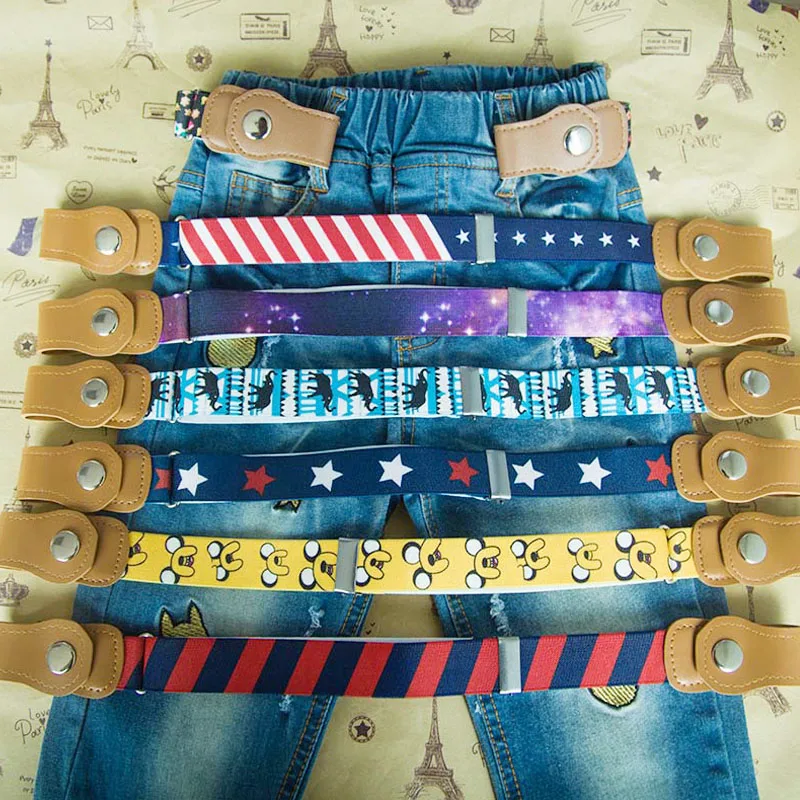 Детский Эластичный ремень без пряжки эластичный тканевый для мальчиков gesp vrije