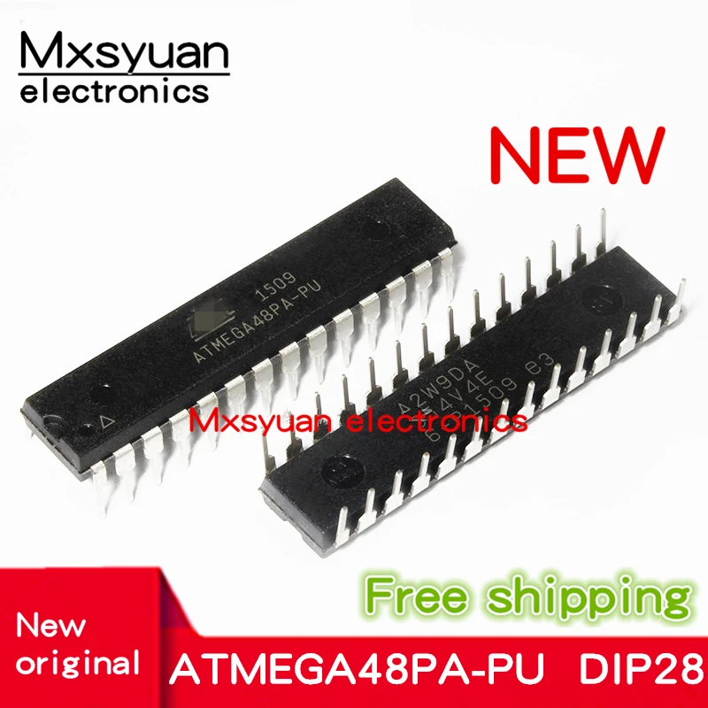

10pcs~100pcs/LOT ATMEGA48PA-PU ATMEGA48PA MCU 8BIT 4KB 28DIP NEW