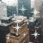 Зеркало преломления звезды Наклейка на стену для выключателя наклейки Радужная Призма Электростатическая паста стекло домашний декор аксессуар для гостиной