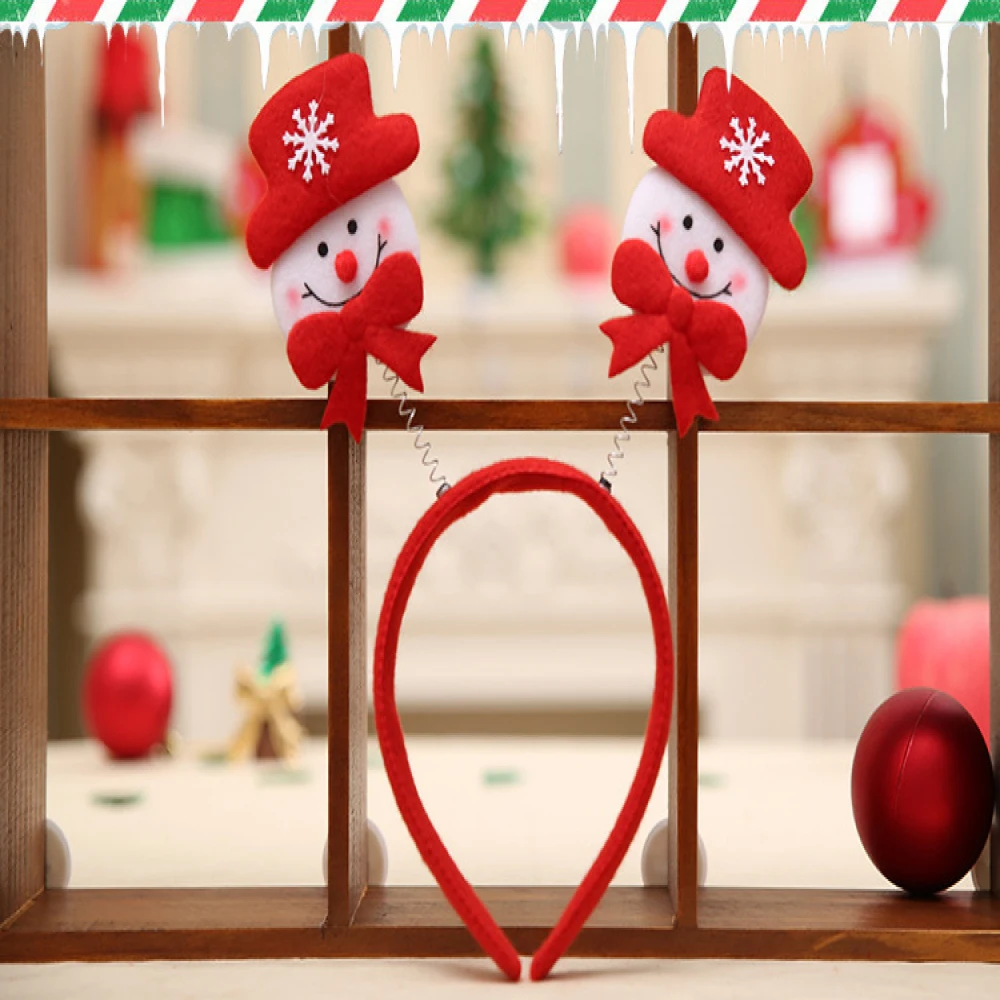 Christmas antlers Headbands snowflake Head Buckle Adult Children Xmas tree Headwear new year Party Decorations for Home | Дом и сад