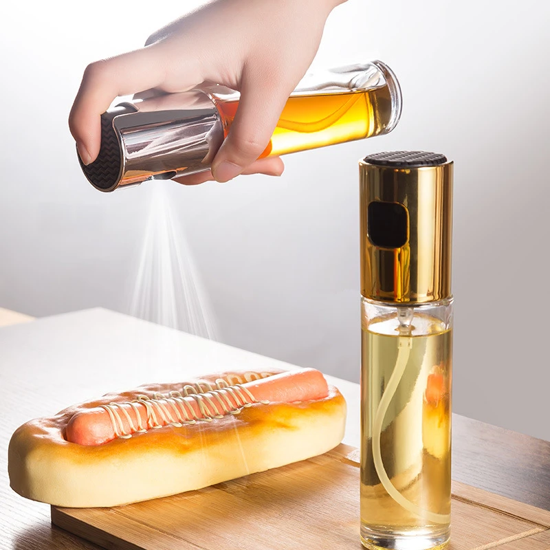 

Oil Spray Empty Bottle Kitchen Baking Accessories Olive Vinegar Bottle Oil Dispenser Salad BBQ Cooking Tools Glass Oil Sprayer