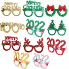 1 шт. Рождественское украшение для дома 2022 новый год рамка для фотографий в виде очков Санты Рождественское украшение Рождественский Декор новогодние подарки для детей