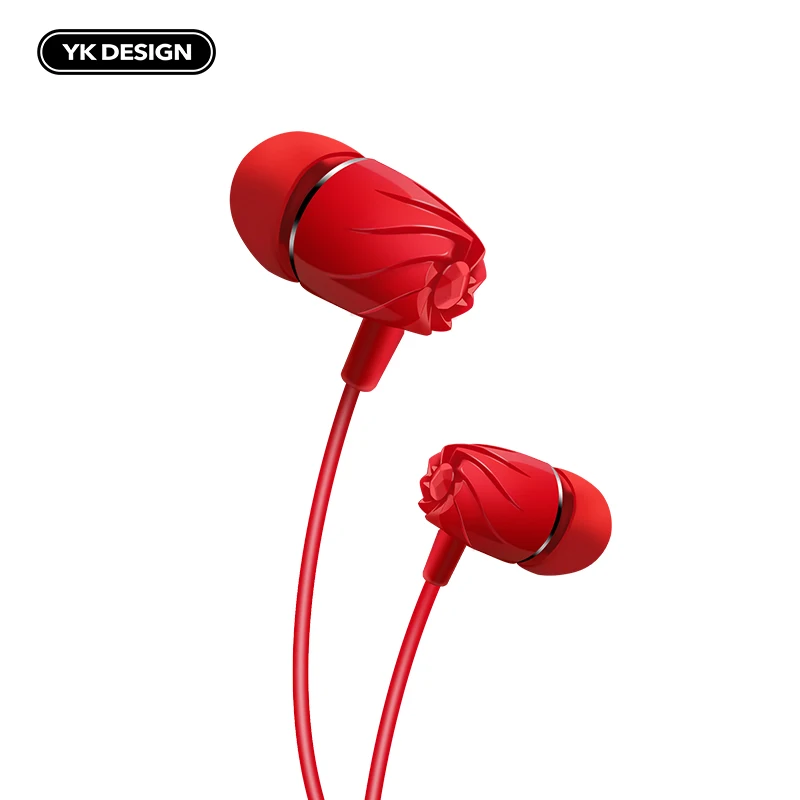 YK дизайн R6 спиральная Проводная гарнитура может управлять наушниками