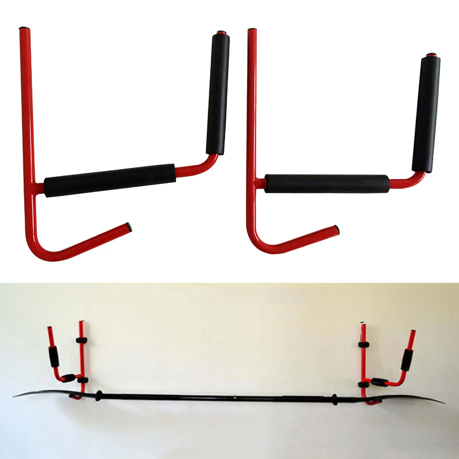 

Внутренний крючок для хранения Каяка, настенный кронштейн, канцелярские крючки, аксессуары для доски для серфинга, красный