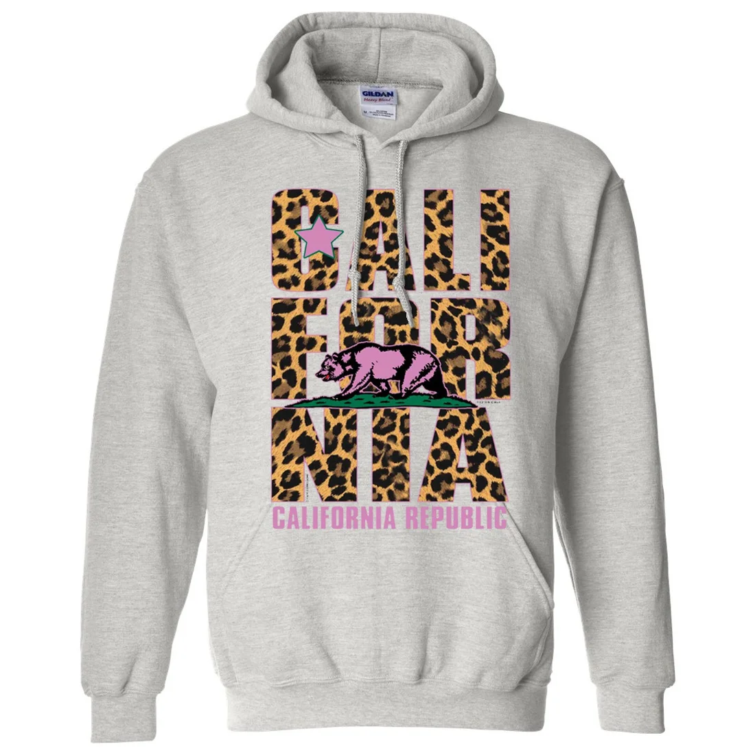 

California Republic Slim Fit Pattern With Pocket Long Sleeve Hoodies. Temperament Hoodie Funny Sweatshirt Latest Fashion