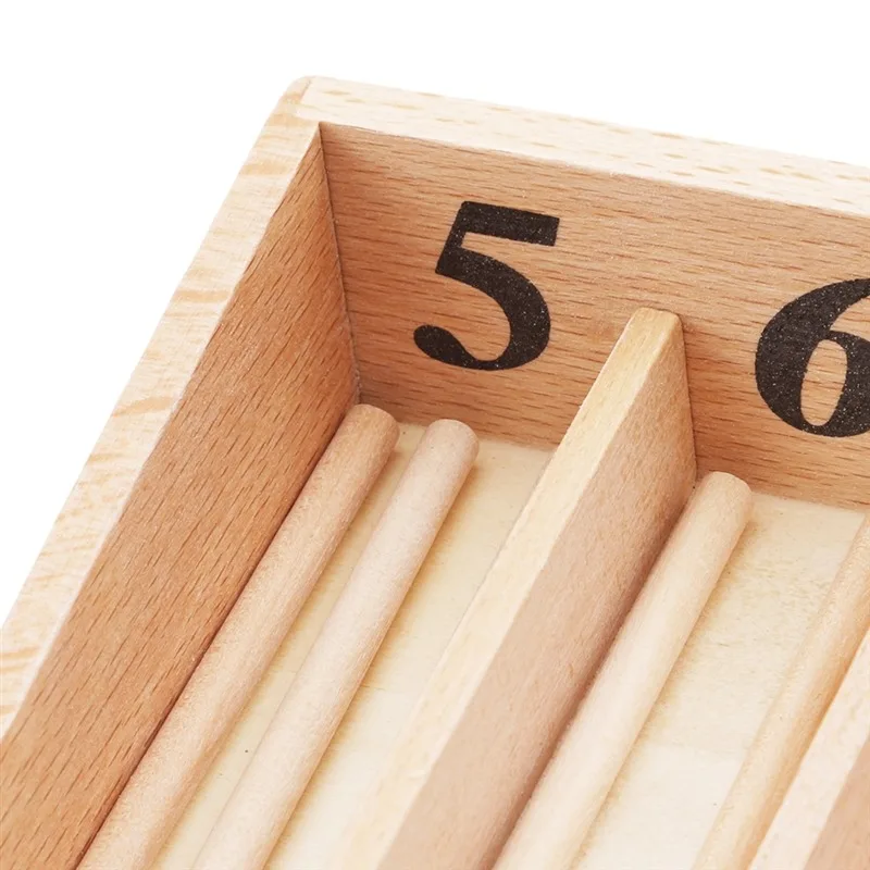 

Montessori Math Toys Wood Mathematics Montessori Materials Educational Wooden Spindle Box Early Learning Training Toy