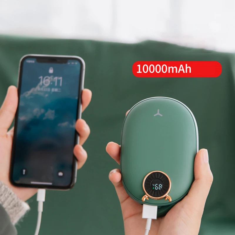 

Pocket Deer 10000mAh Cute Power Bank Portable Charger Electric Hand Warmer Mini Powerbank for Xiaomi Huawei iPhone Rechargeable