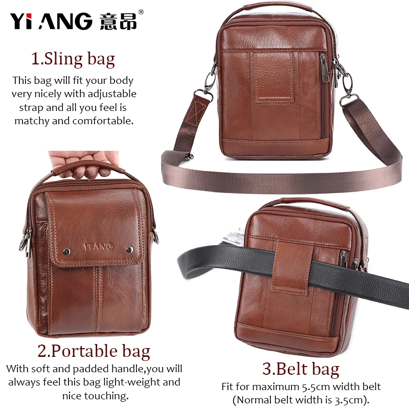 Сумка мессенджер Мужская из натуральной кожи| |
