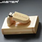 USB-флеш-накопитель JASTER в деревянной овальной оправе, 4 ГБ, 8 ГБ, 16 ГБ, 32 ГБ, 64 ГБ