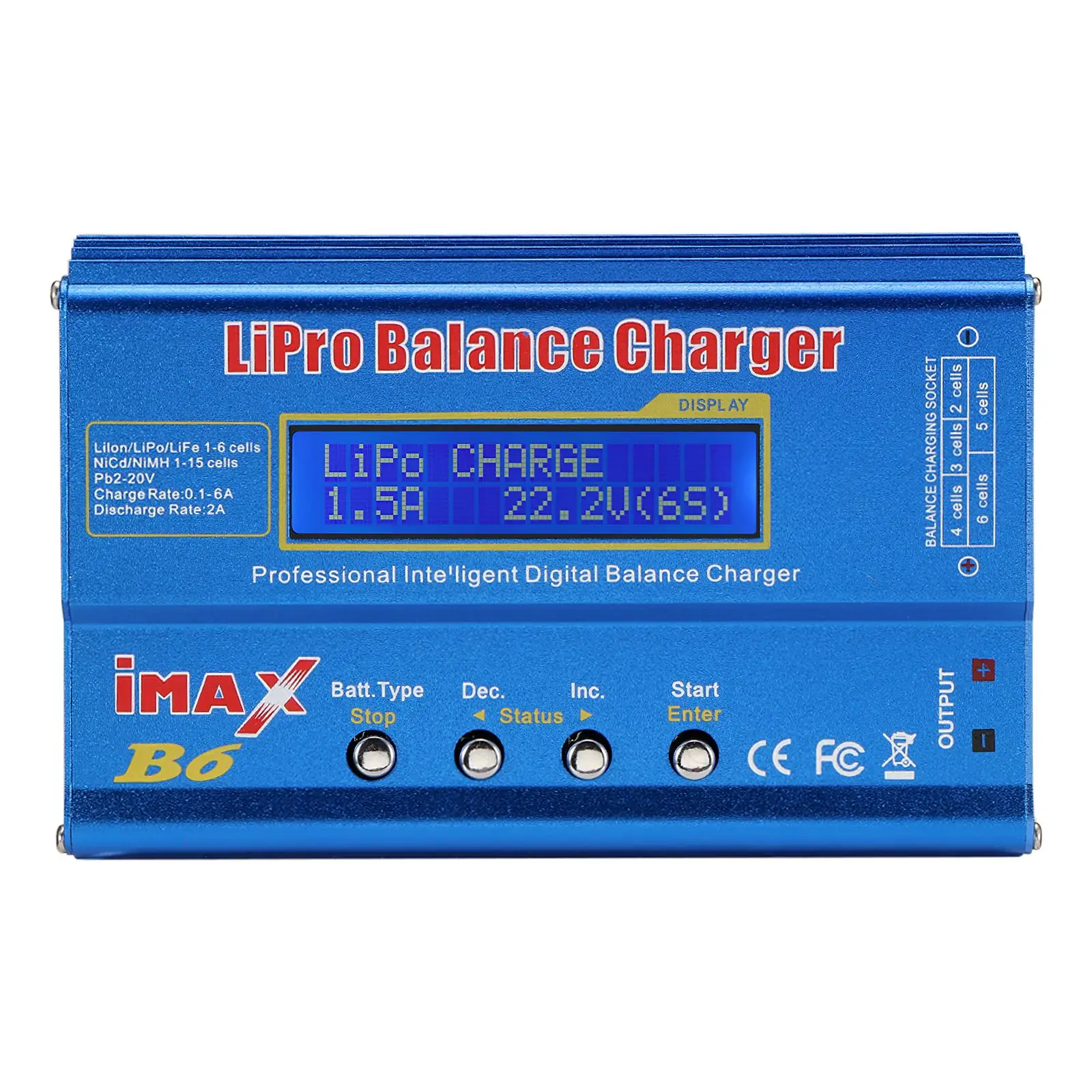

Digital Balance Charger Discharger High Quality 80W Battery Charger Cyclic Discharging with LCD Display for Most Lithium Battery