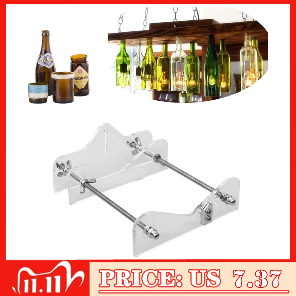

DIY Glass Bottle Cutter Machine Tools, Bundle Wine Beer Champagne Bottles and Jars Cutting Tool Kit for Home Bar Decoration tool