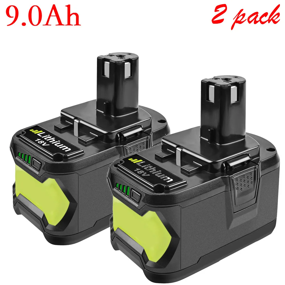 Bonadget Сменный аккумулятор для Ryobi 18 в 6000 мАч 9000 P108 RB18 литий ионный перезаряжаемый